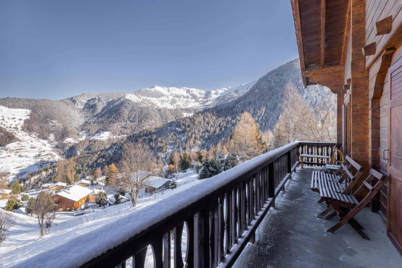 Chalet Noisette Authentic Swiss Chalet Perfect For Families La Tzoumaz Zewnętrze zdjęcie